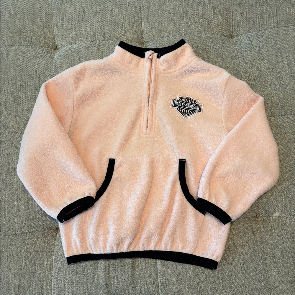 Harley-Davidson Pink Fleece Jacket Sz 5